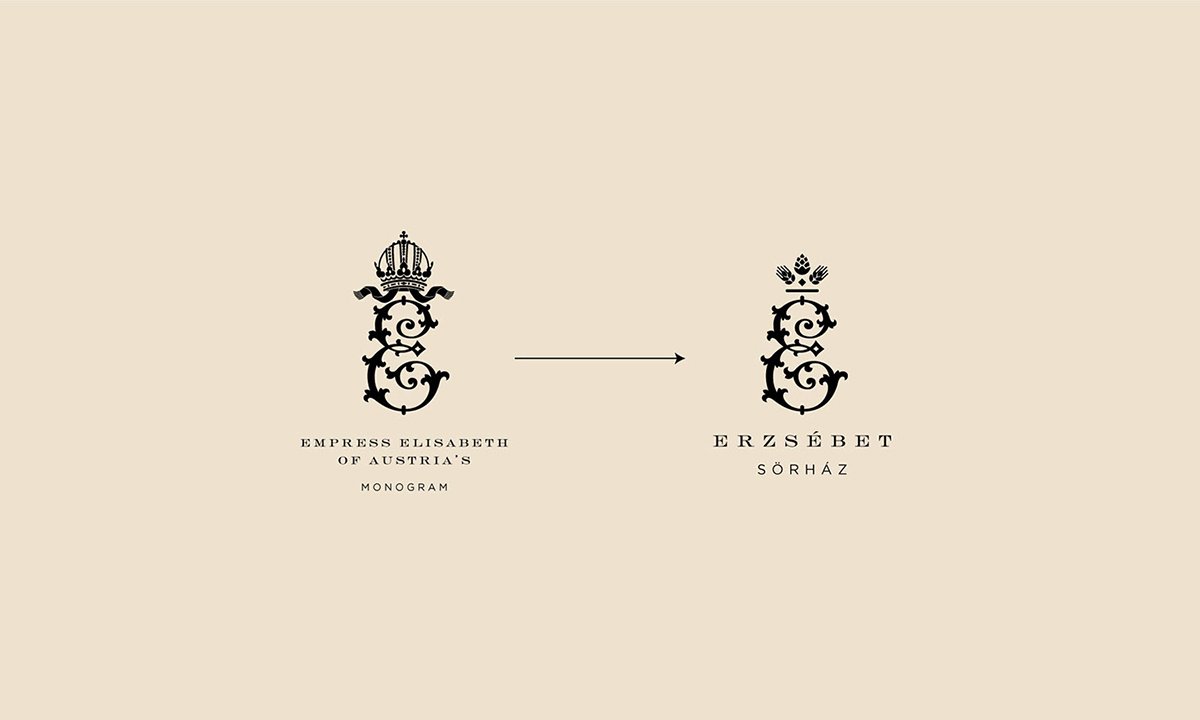 Erzs&eacute;bet 酒吧品牌形象設(shè)計(jì) 標(biāo)志設(shè)計(jì)過程展示