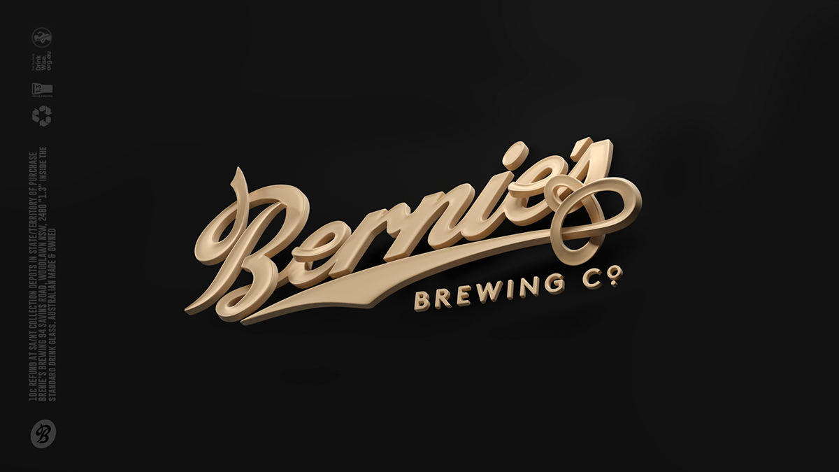BERNIEG啤酒品牌設計  標志設計