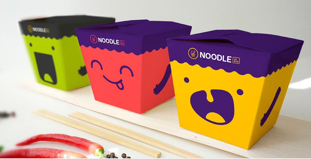 NOODLE餐飲品牌設(shè)計(jì)  包裝盒設(shè)計(jì)