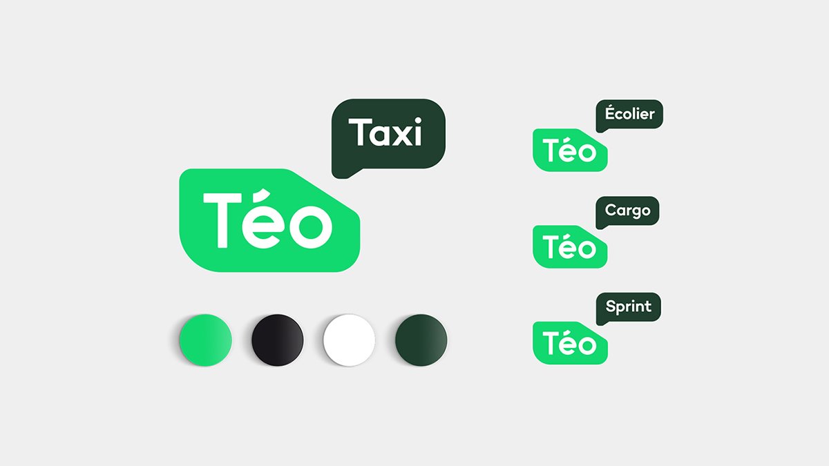 T&eacute;o出租車公司品牌形象設(shè)計  標(biāo)志展示