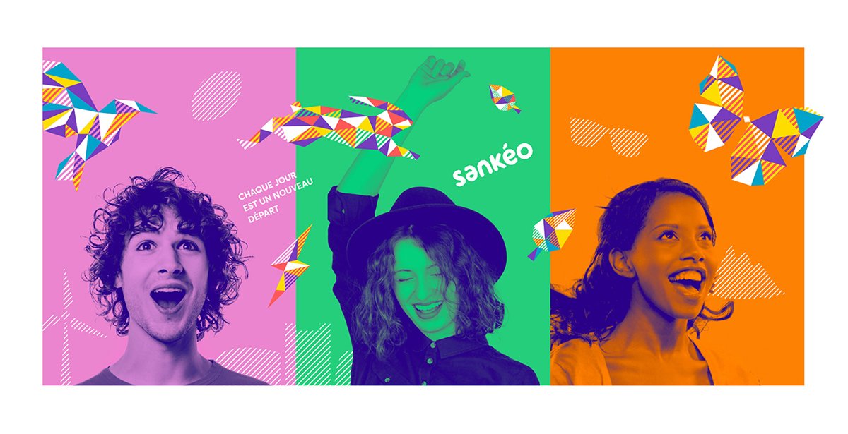 Sank&eacute;o交通網(wǎng)絡(luò)品牌形象升級(jí)，海報(bào)展示，品牌形象升級(jí)，深圳品牌設(shè)計(jì)，左右格局