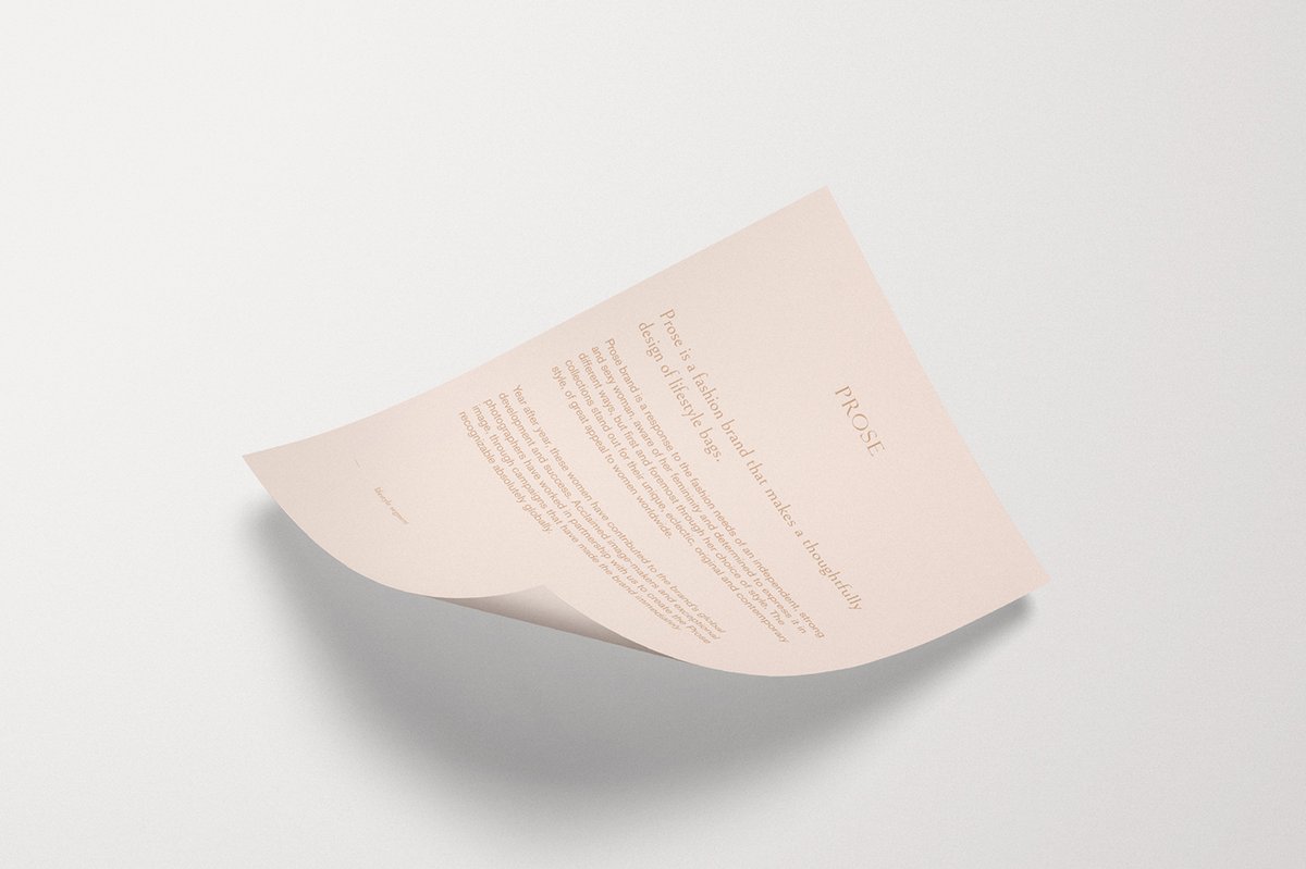 Prose快時尚服裝品牌設計和產品畫冊設計&mdash;&mdash;新時尚品牌形象，品牌設計，服裝品牌設計，畫冊設計，產品畫冊設計，服裝畫冊設計，深圳品牌設計
