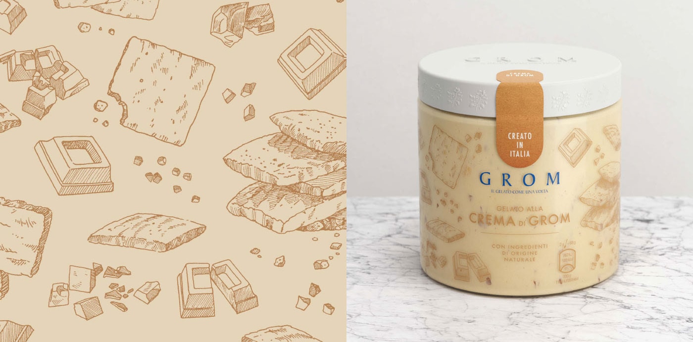 國際知名GROM意式冰淇淋品牌設(shè)計&mdash;&mdash;包裝設(shè)計形象升級，食品品牌設(shè)計，食品品牌策劃，品牌戰(zhàn)略升級，深圳品牌設(shè)計，左右格局