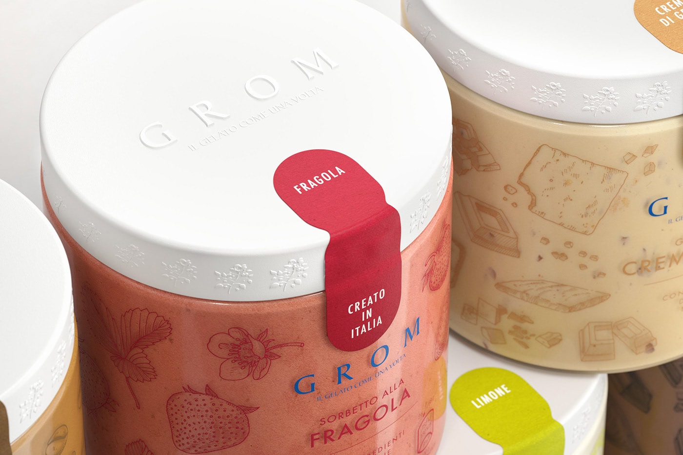國際知名GROM意式冰淇淋品牌設(shè)計&mdash;&mdash;包裝設(shè)計形象升級，食品品牌設(shè)計，食品品牌策劃，品牌戰(zhàn)略升級，深圳品牌設(shè)計，左右格局